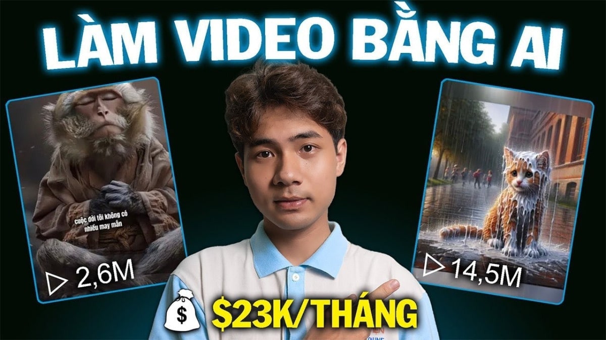 15 ý tưởng làm video bằng AI kiếm tiền online 2025 